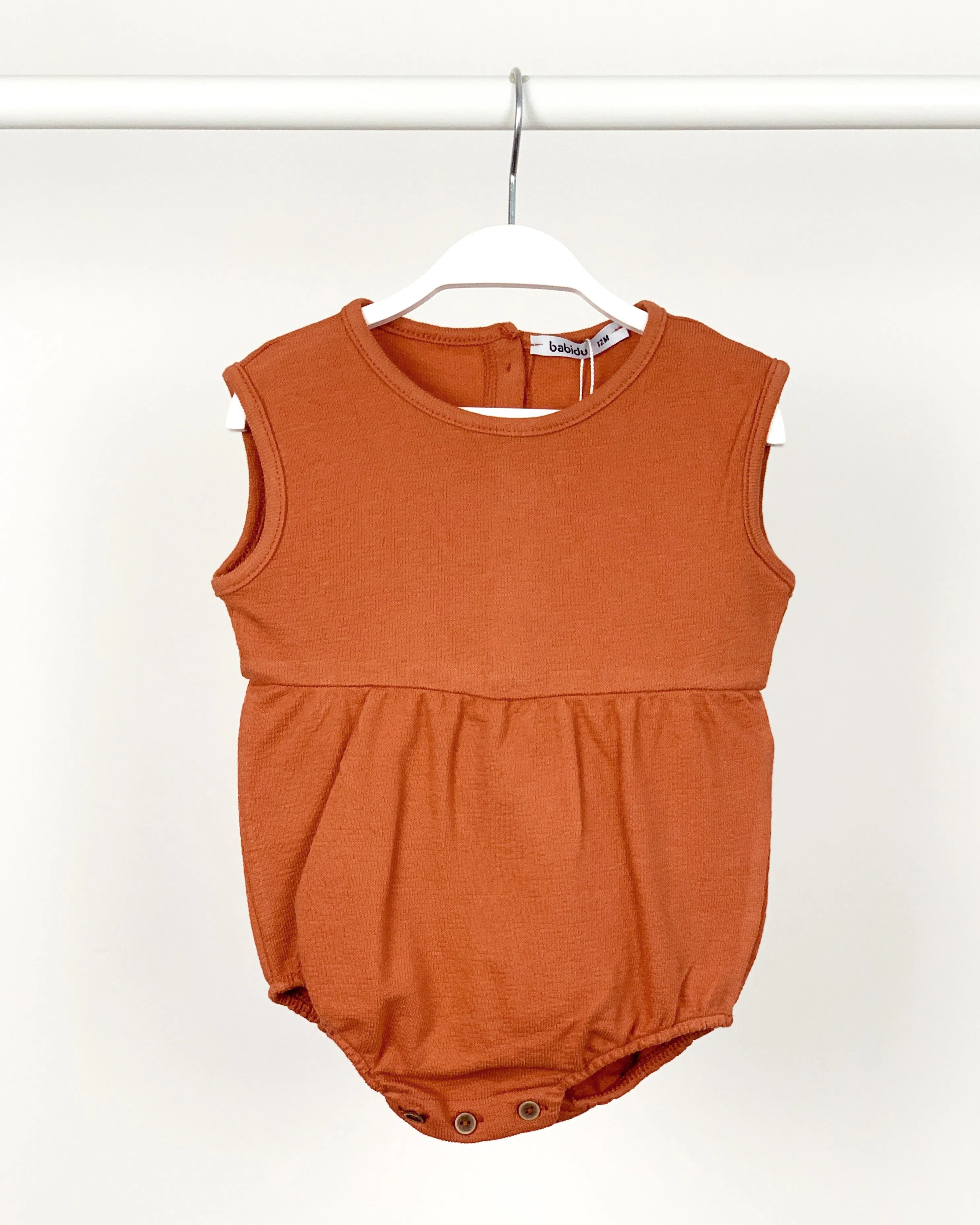 Terry Towelling Rust Romper