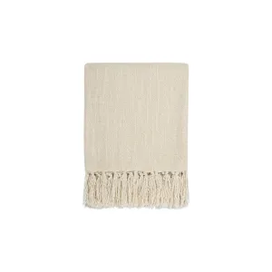 Throw - Richmond - Wool/Acrylic - Ecru