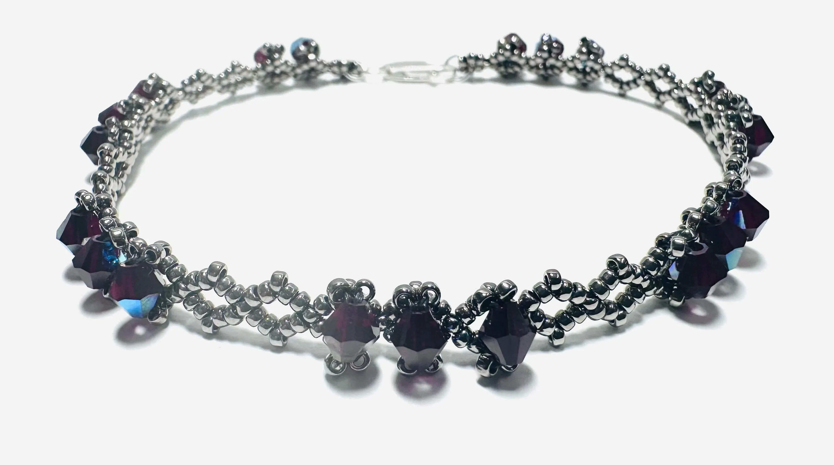 Tiny Woven Crystal Bracelet/7.5” bracelet