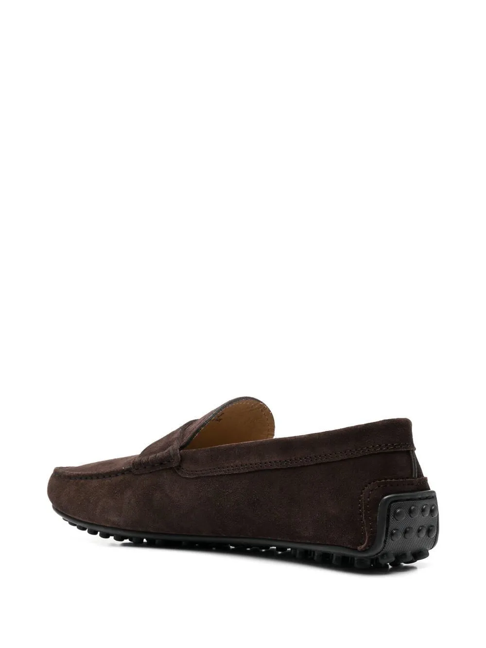 Tod's Chocolate Brown Suede Gommino Flats