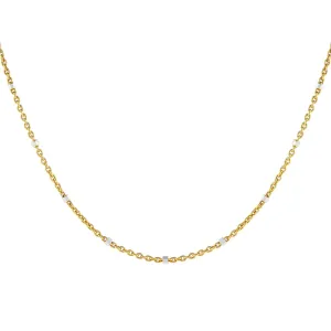 Two Tone Ball Chain Necklace
