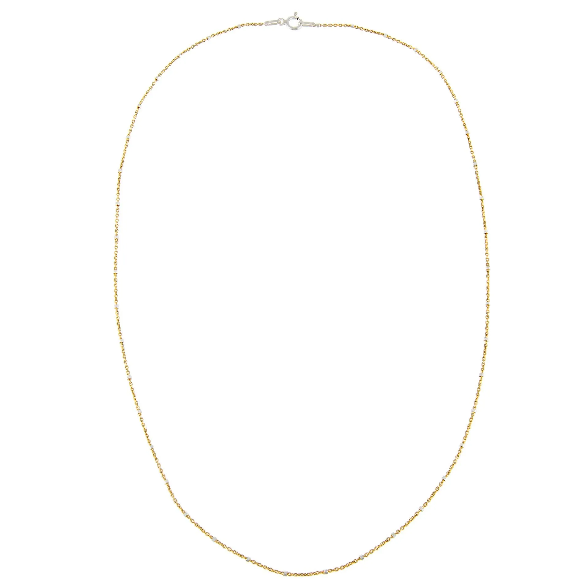 Two Tone Ball Chain Necklace