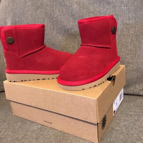 UGG Kids’ Dark Cherry Jona Boot Size 8