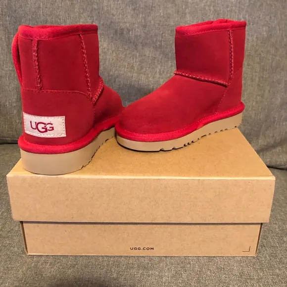 UGG Kids’ Dark Cherry Jona Boot Size 8