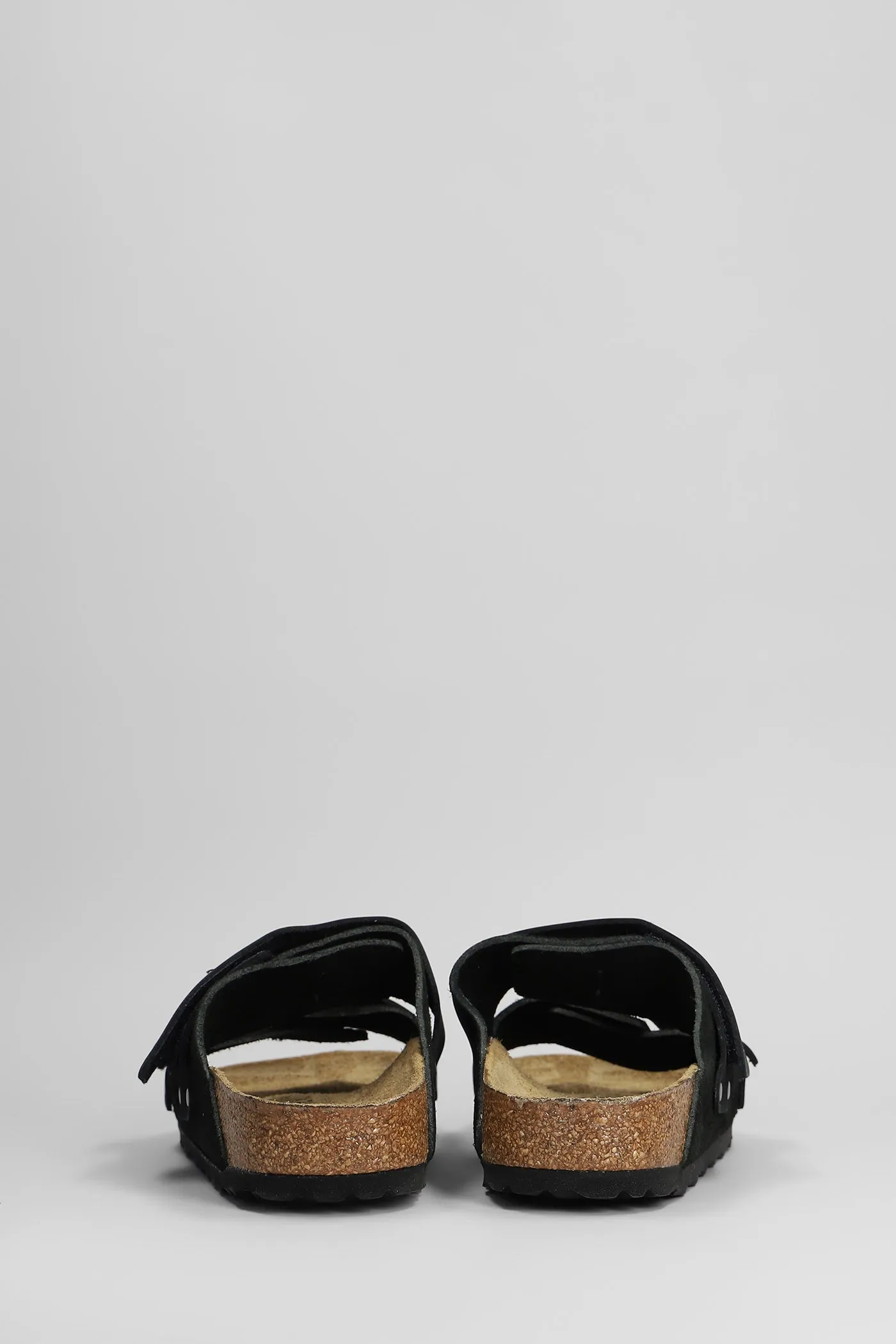 Uji Flats in black suede