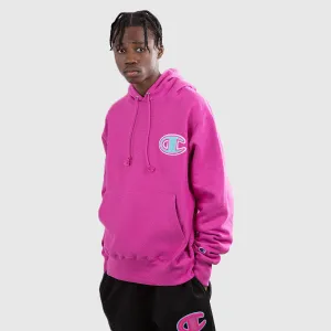 Unisex Champion REVERSE WEAVE PULLOVER HOODIE (PEONY PARADE PINK), Men's Small, Women's Medium!