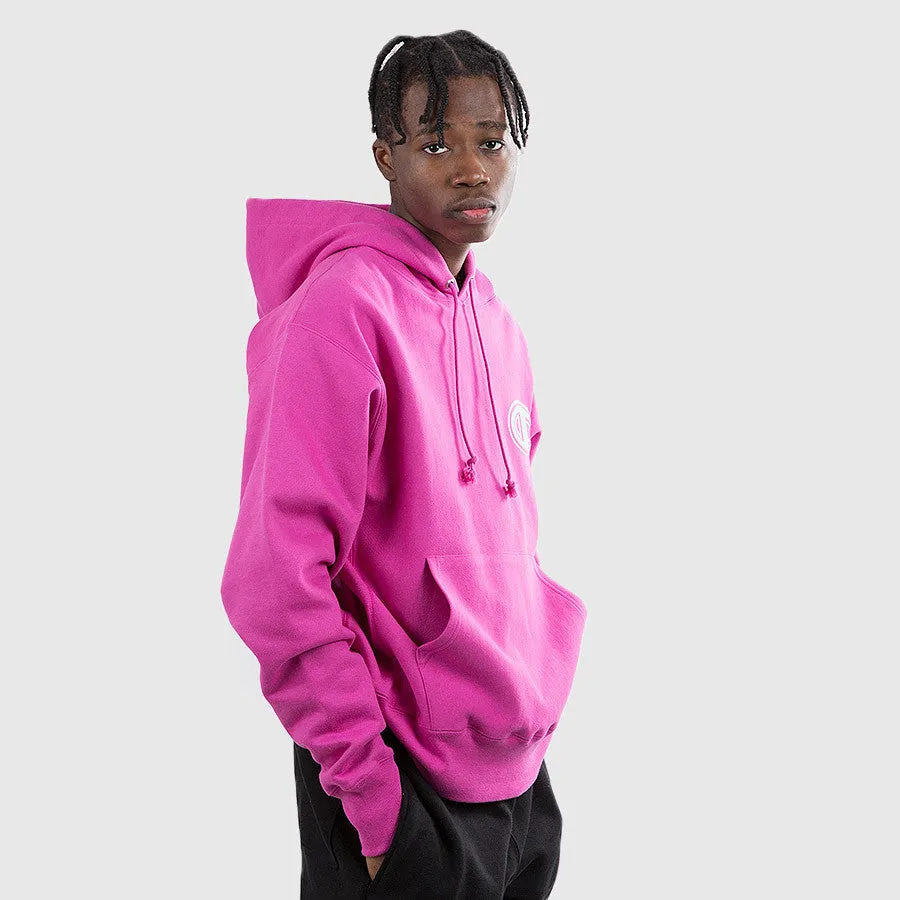 Unisex Champion REVERSE WEAVE PULLOVER HOODIE (PEONY PARADE PINK), Men's Small, Women's Medium!