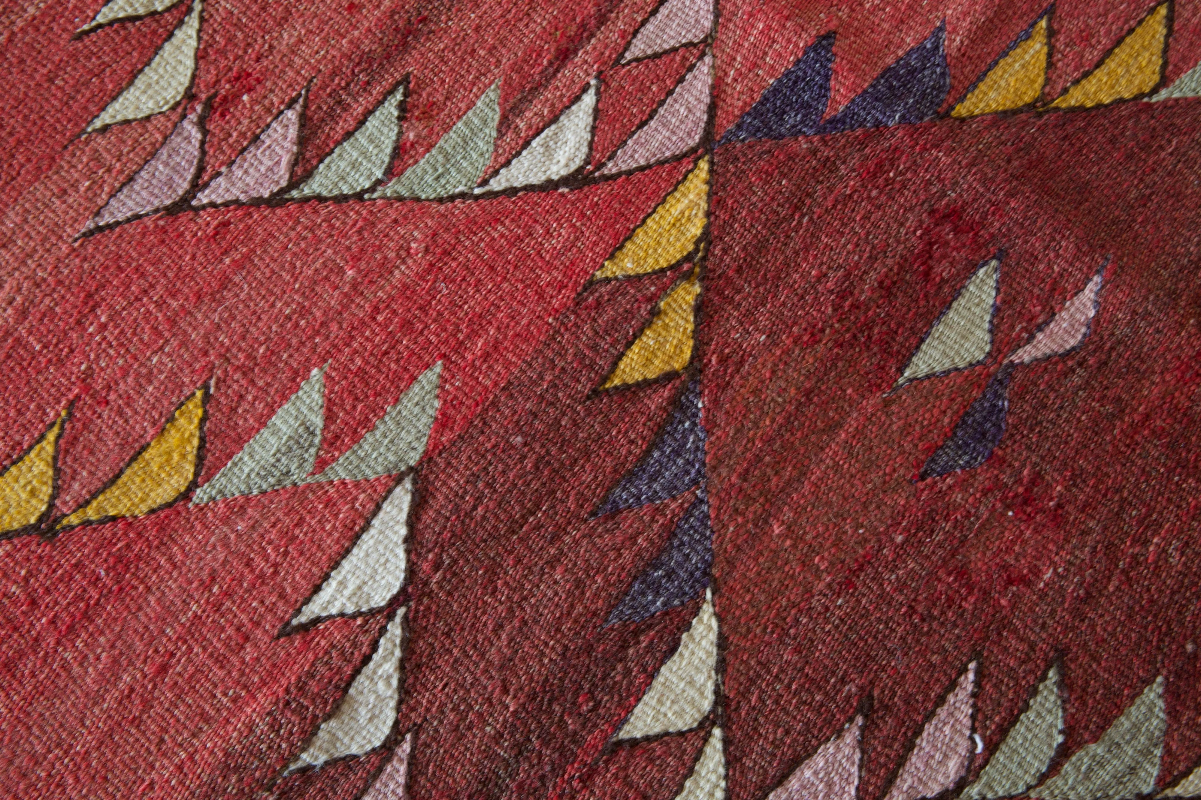 Vintage Bodrum Turnali Kilim Rug 4'4"x8'