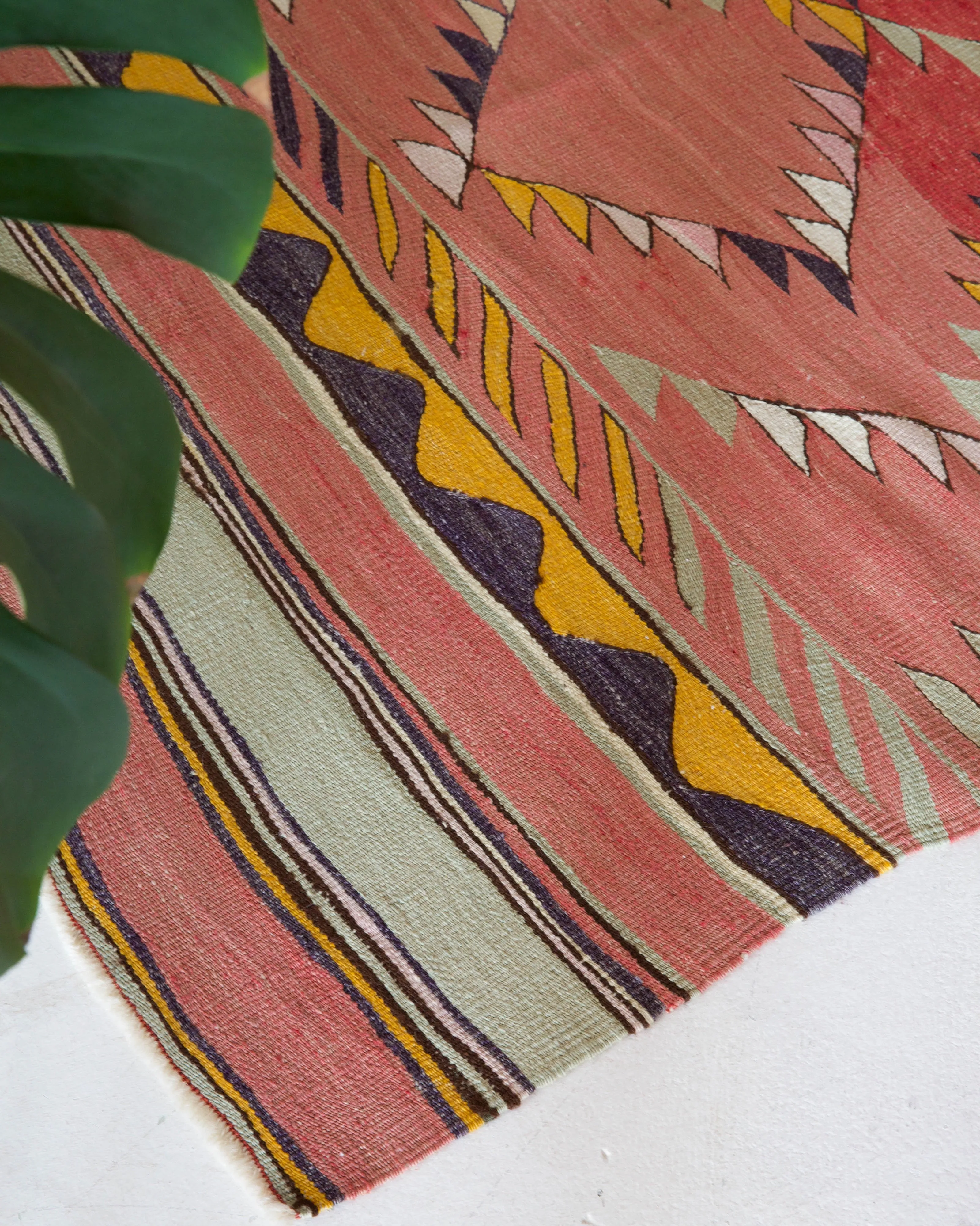 Vintage Bodrum Turnali Kilim Rug 4'4"x8'