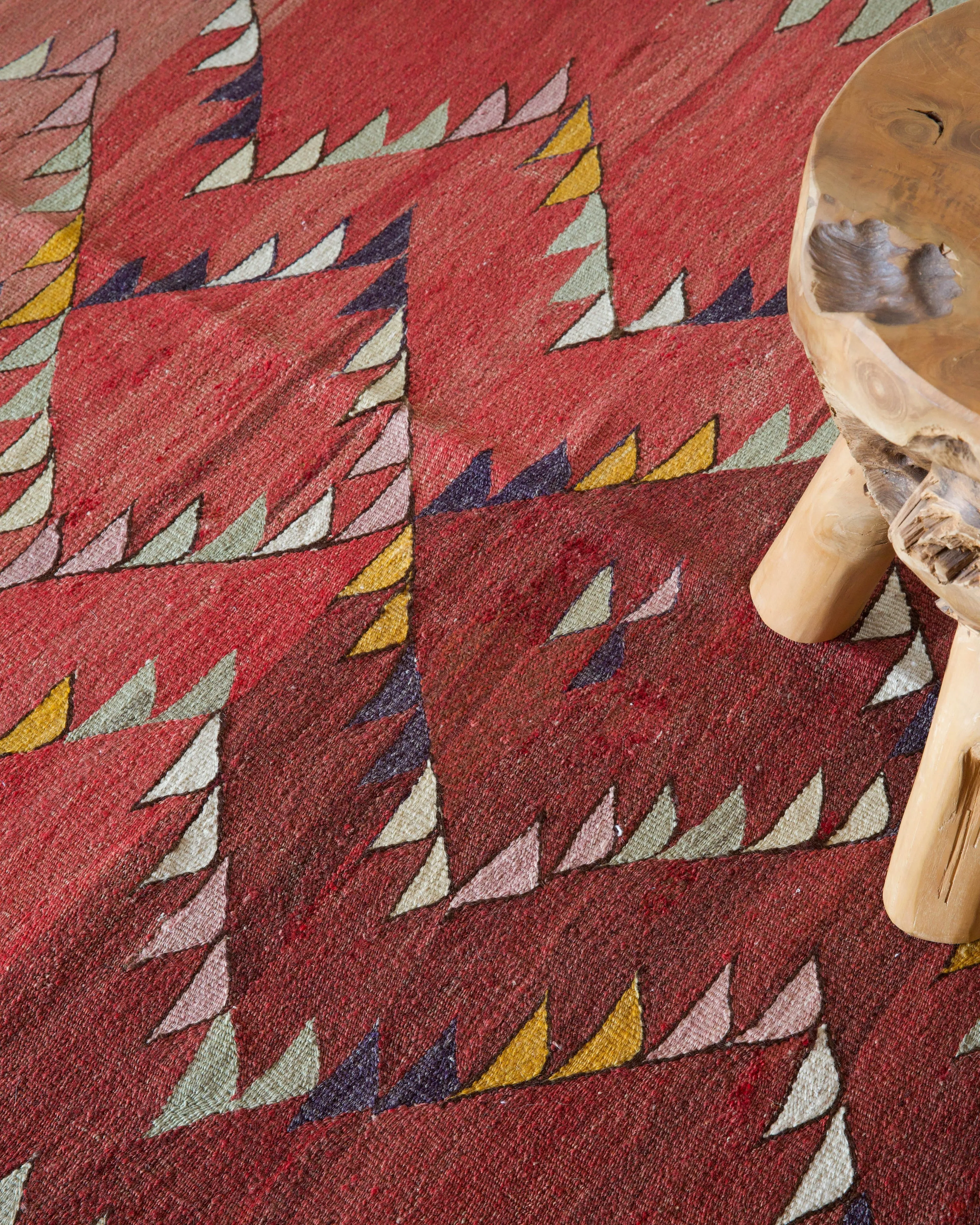 Vintage Bodrum Turnali Kilim Rug 4'4"x8'