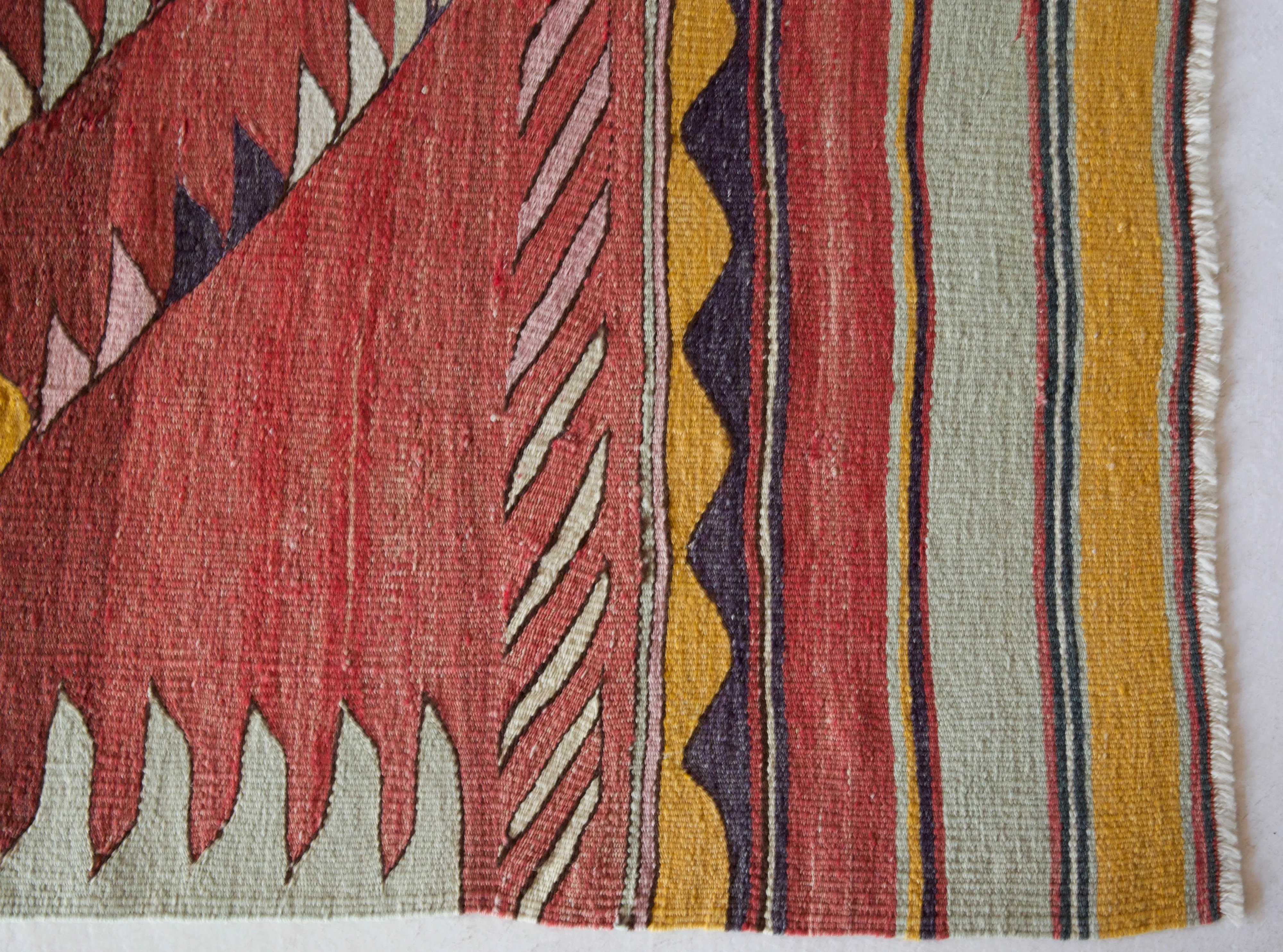 Vintage Bodrum Turnali Kilim Rug 4'4"x8'