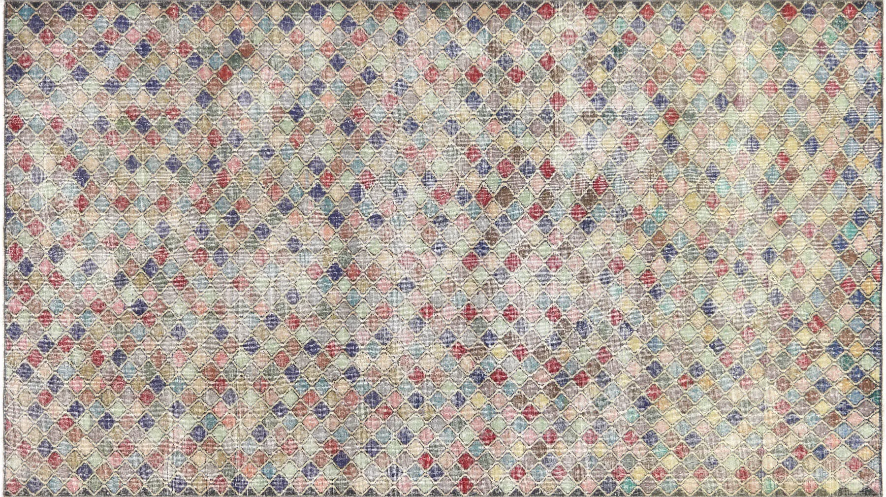 Vintage Turkish Mid-Century-Modern Rug - 5'6" x 9'10"
