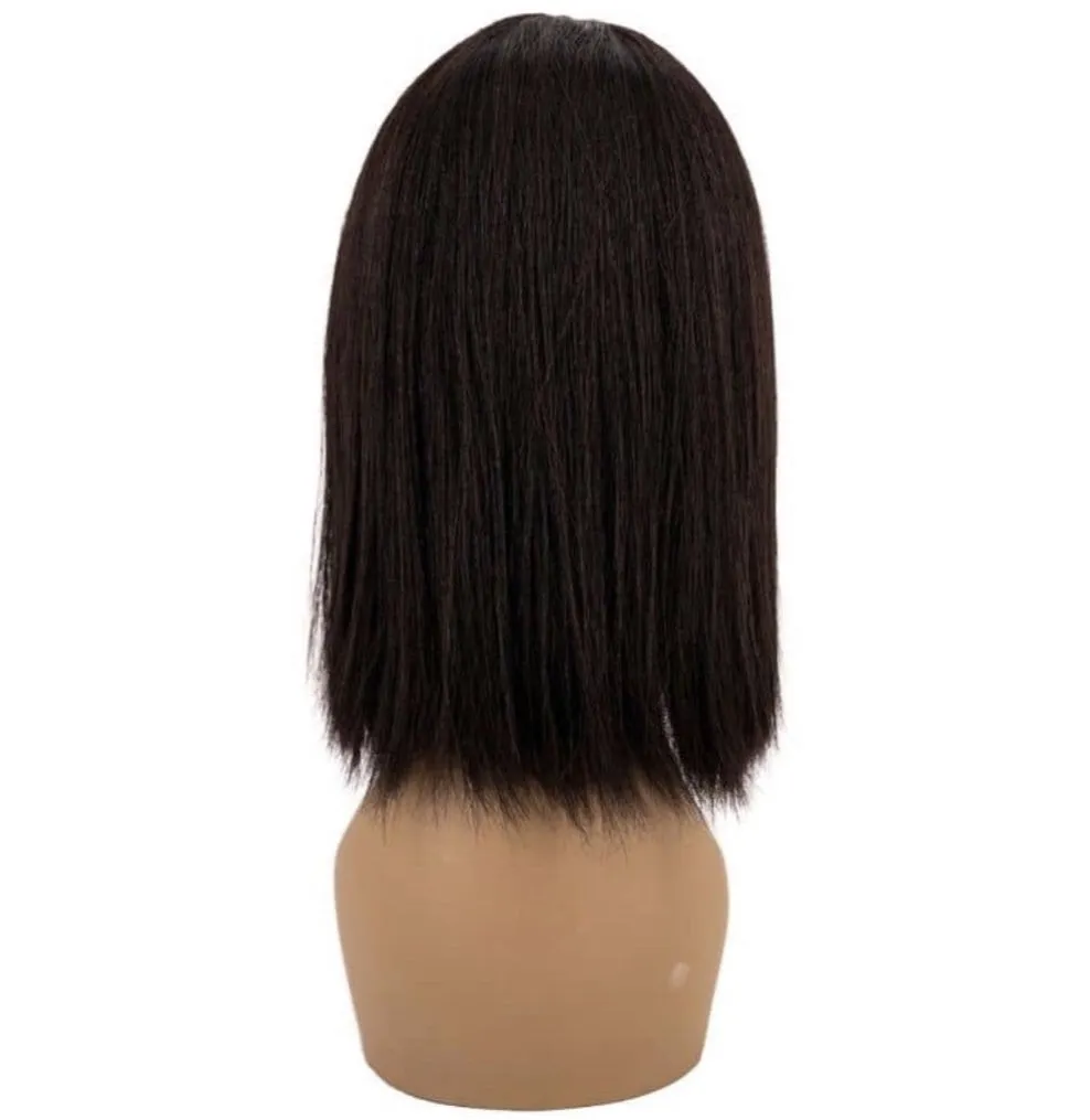 Virgin Straight Bob with Bangs Wig