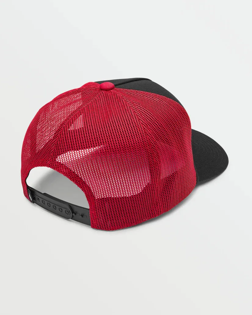 Volcom Shred Deck Trucker Hat - Ribbon Red