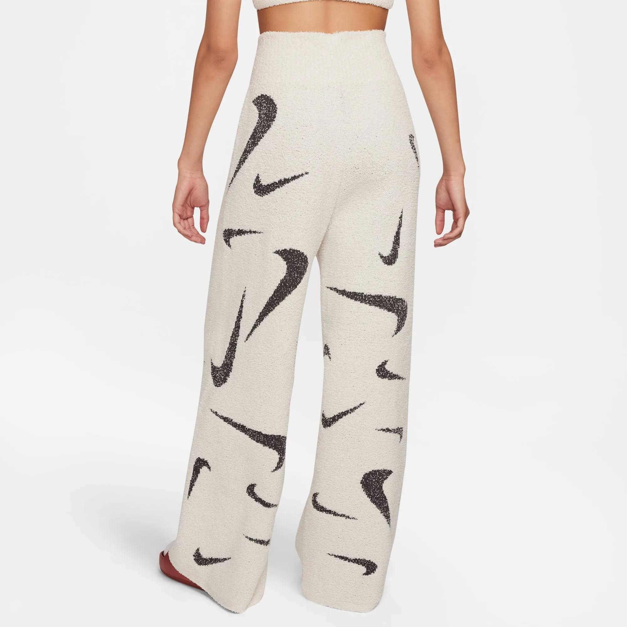 W WIDE LEG KNIT PHOENIX COZY BOUCLÉ PANTS "LT OREWOOD"