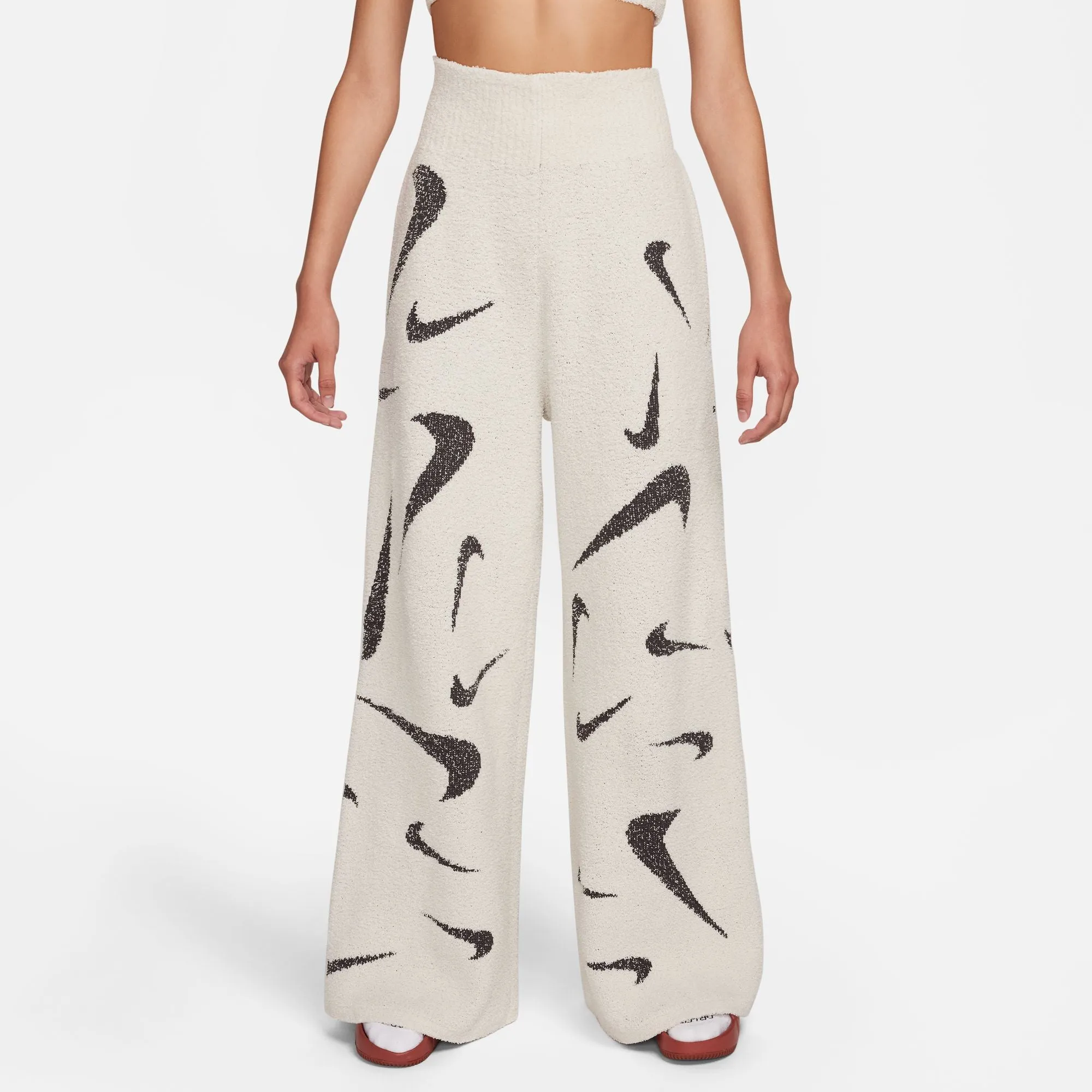 W WIDE LEG KNIT PHOENIX COZY BOUCLÉ PANTS "LT OREWOOD"