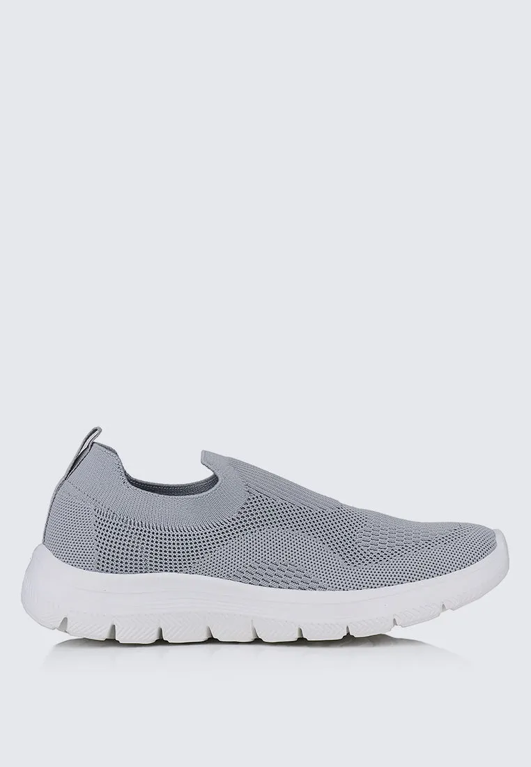 WalkEase Comfy Sneakers In Grey