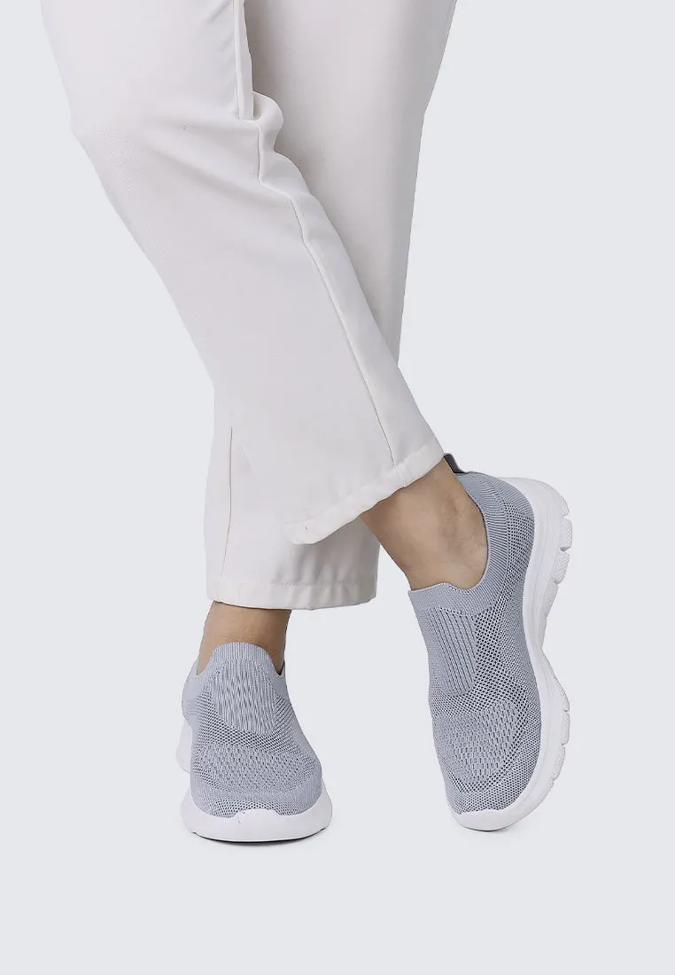 WalkEase Comfy Sneakers In Grey