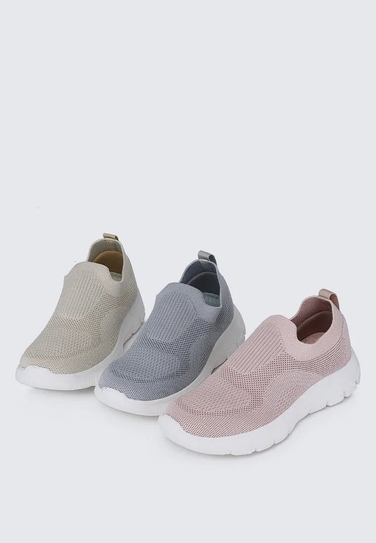 WalkEase Comfy Sneakers In Grey