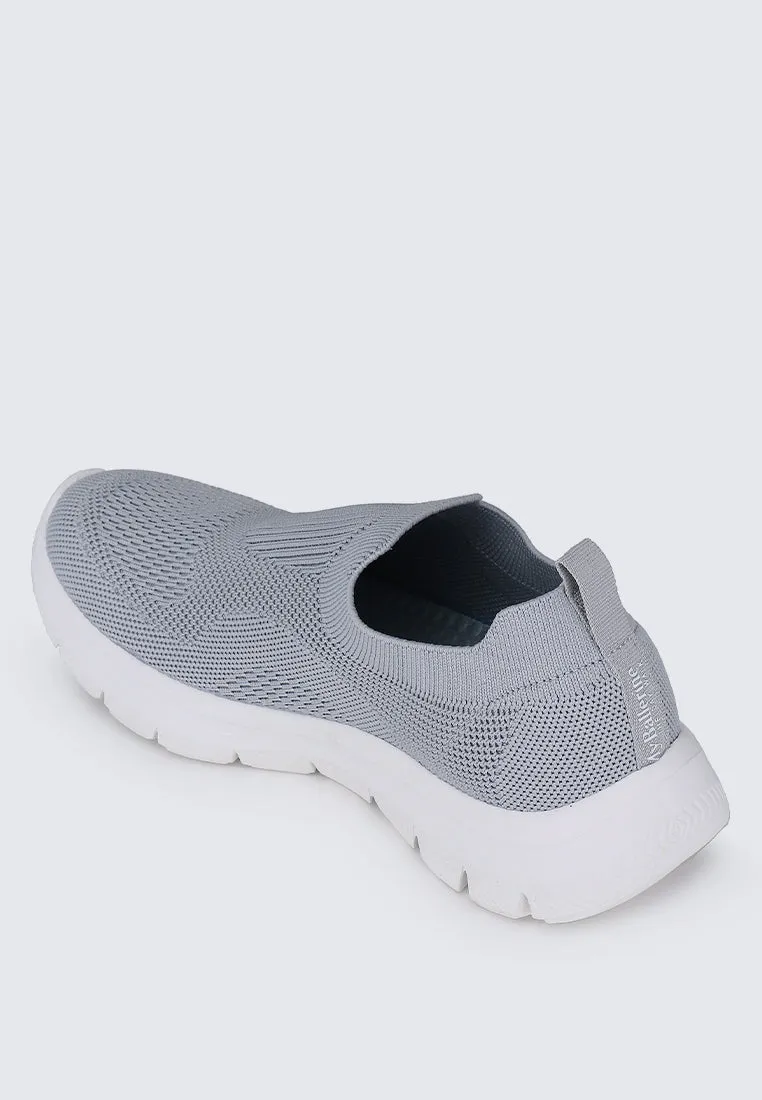 WalkEase Comfy Sneakers In Grey