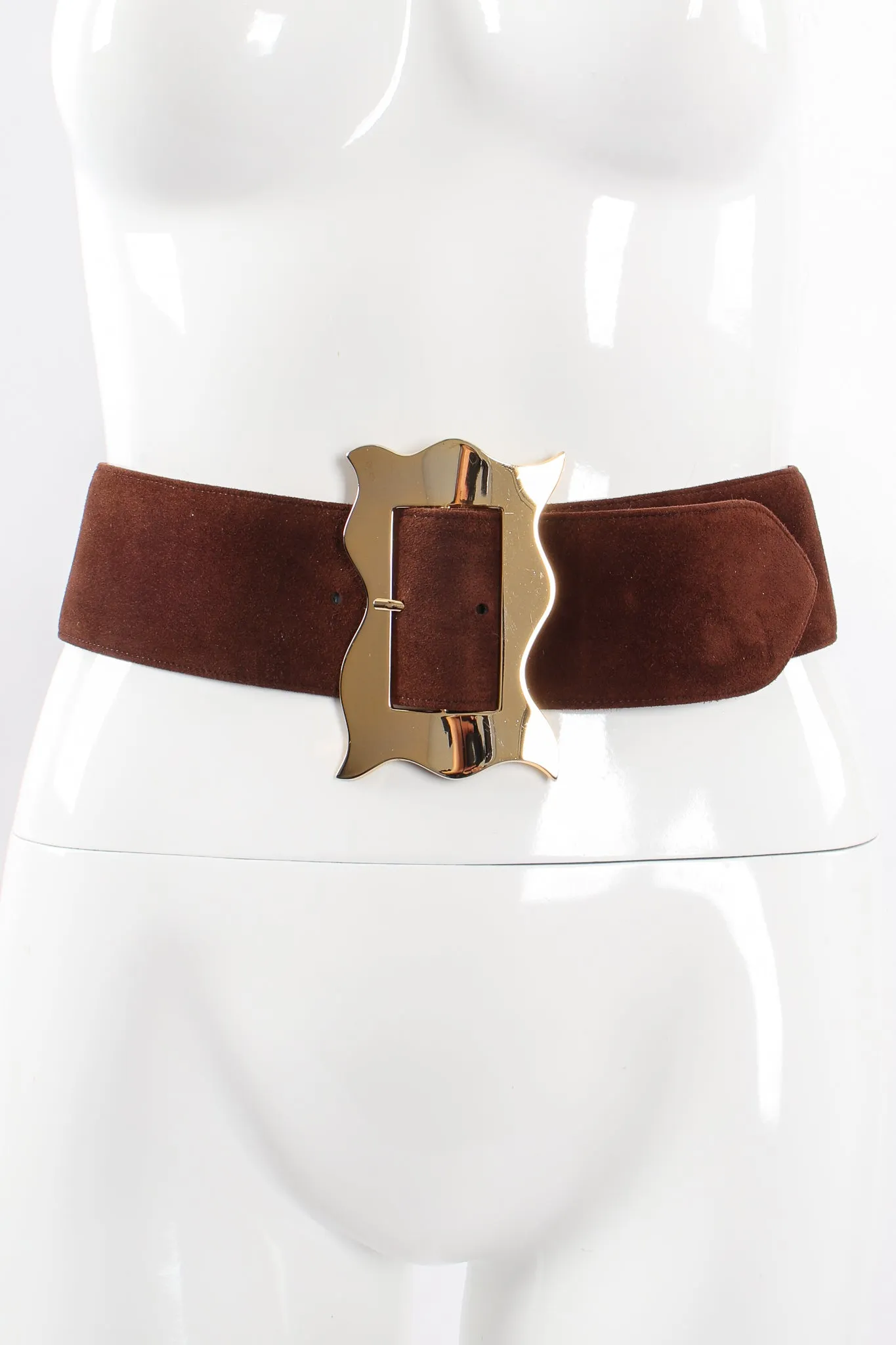 Wavy Frame Buckle Belt