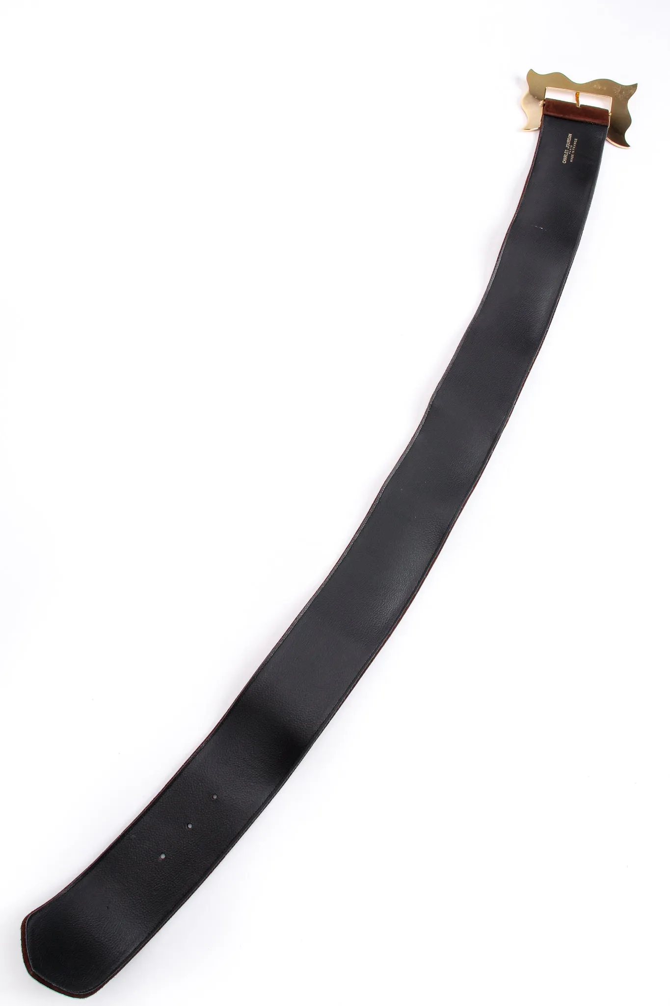 Wavy Frame Buckle Belt