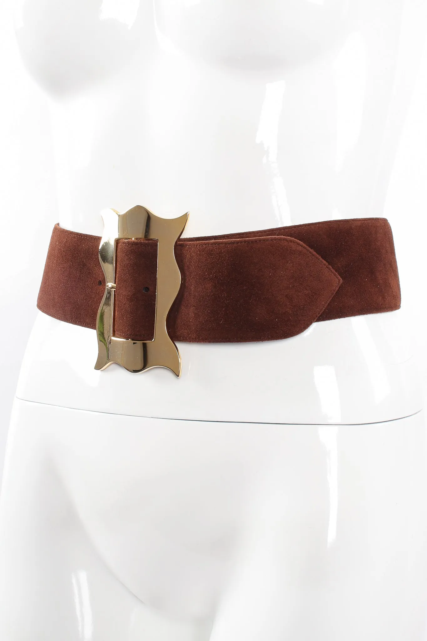 Wavy Frame Buckle Belt