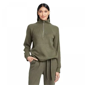 Who What Wear Women's Turtleneck Cozy Half Zip Sweatshirt