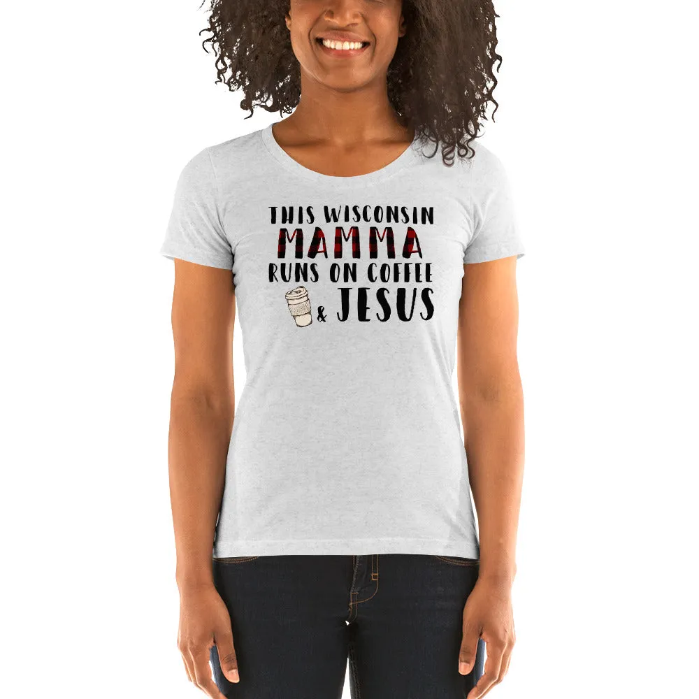 Wisconsin Mamma Ladies' short sleeve t-shirt