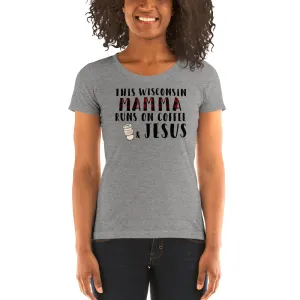 Wisconsin Mamma Ladies' short sleeve t-shirt