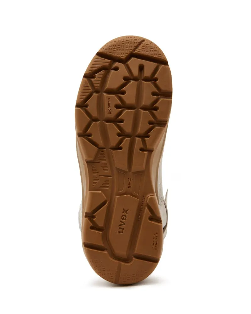 Womens 3 x-flow Zip Side Safety Boot - Cement/Tan
