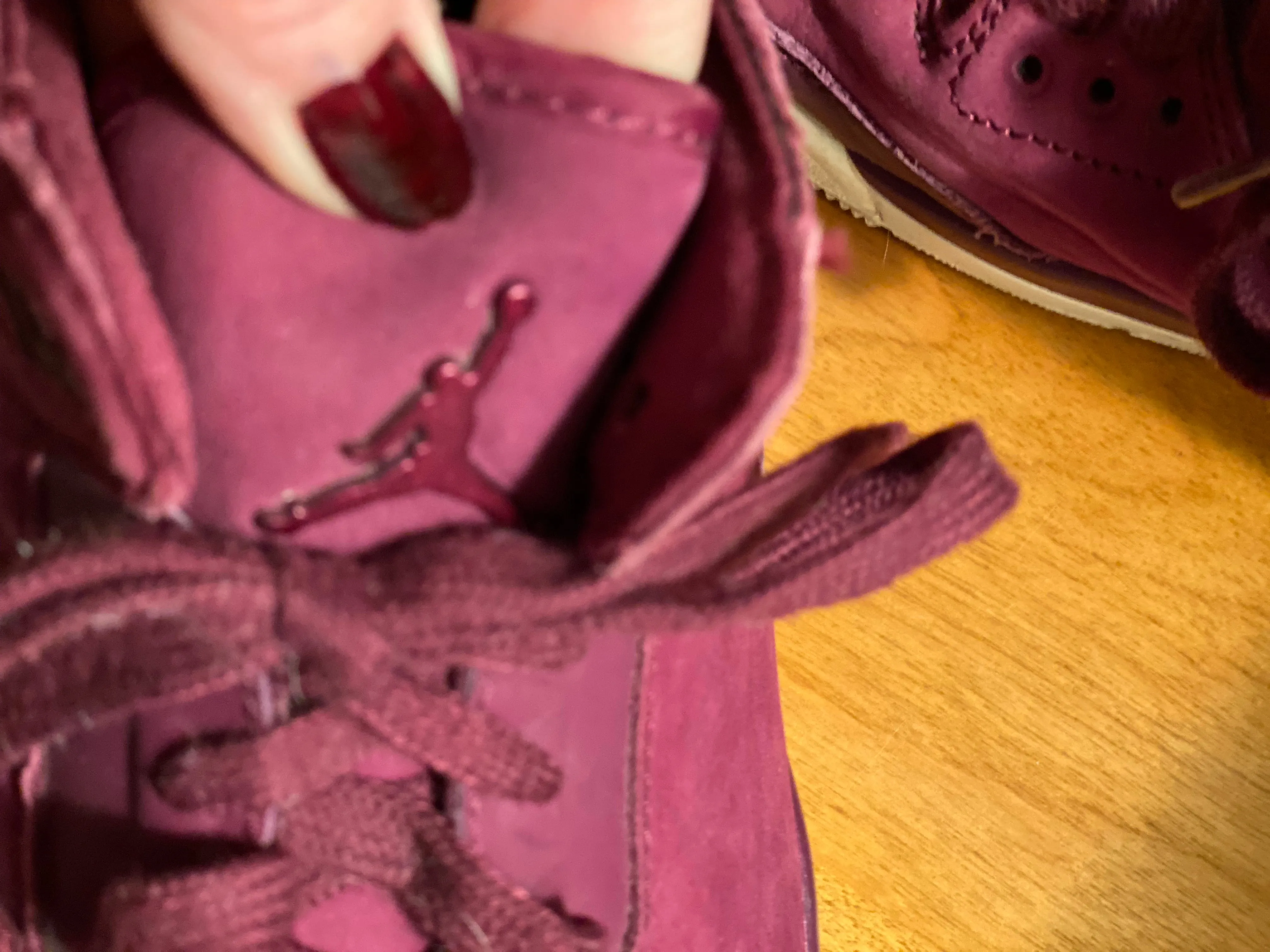 Women’s Air Jordans in Purple Suede