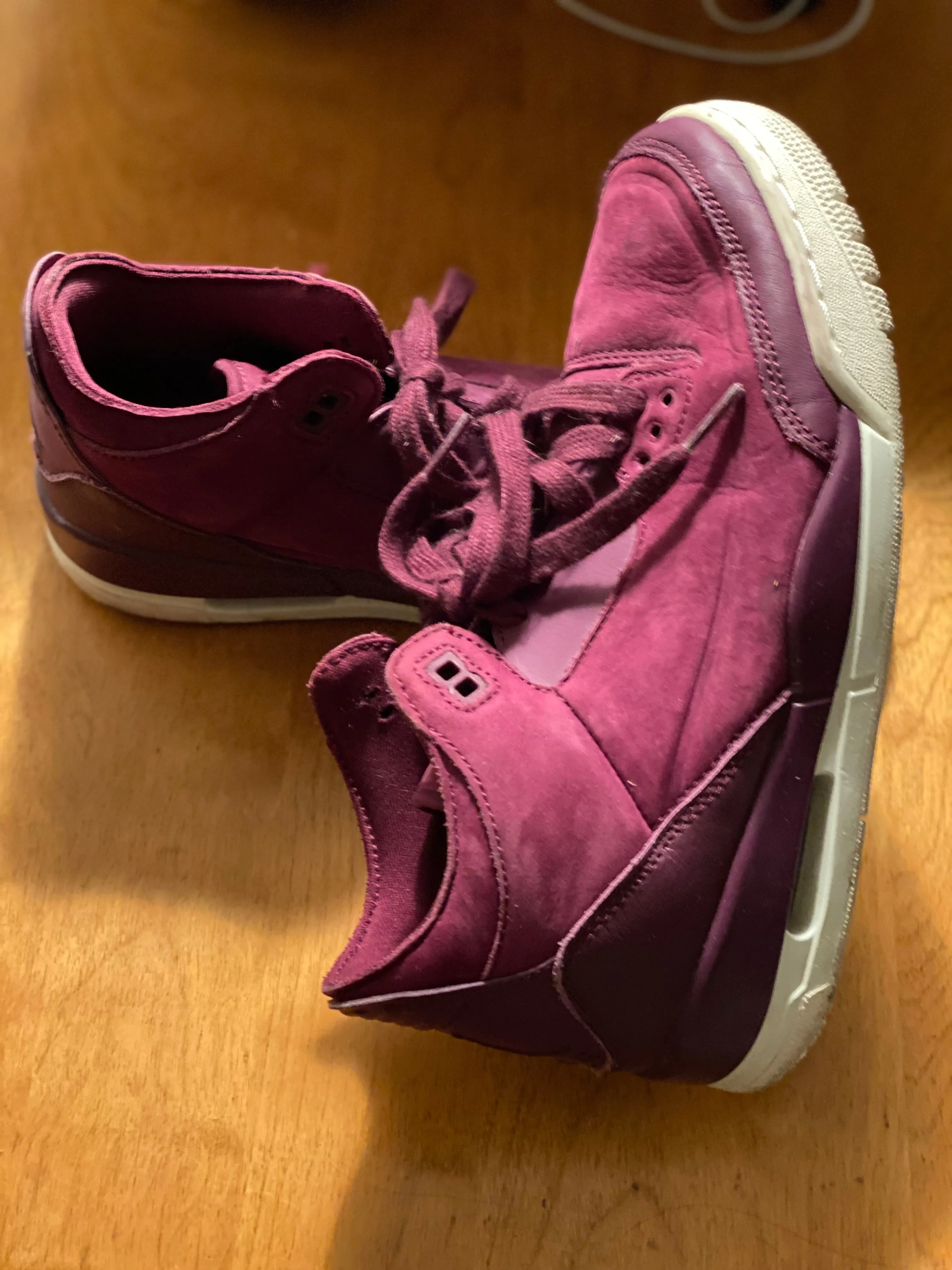 Women’s Air Jordans in Purple Suede