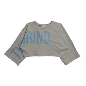 Women's Cropped Terry Cover Up - Heather Gray