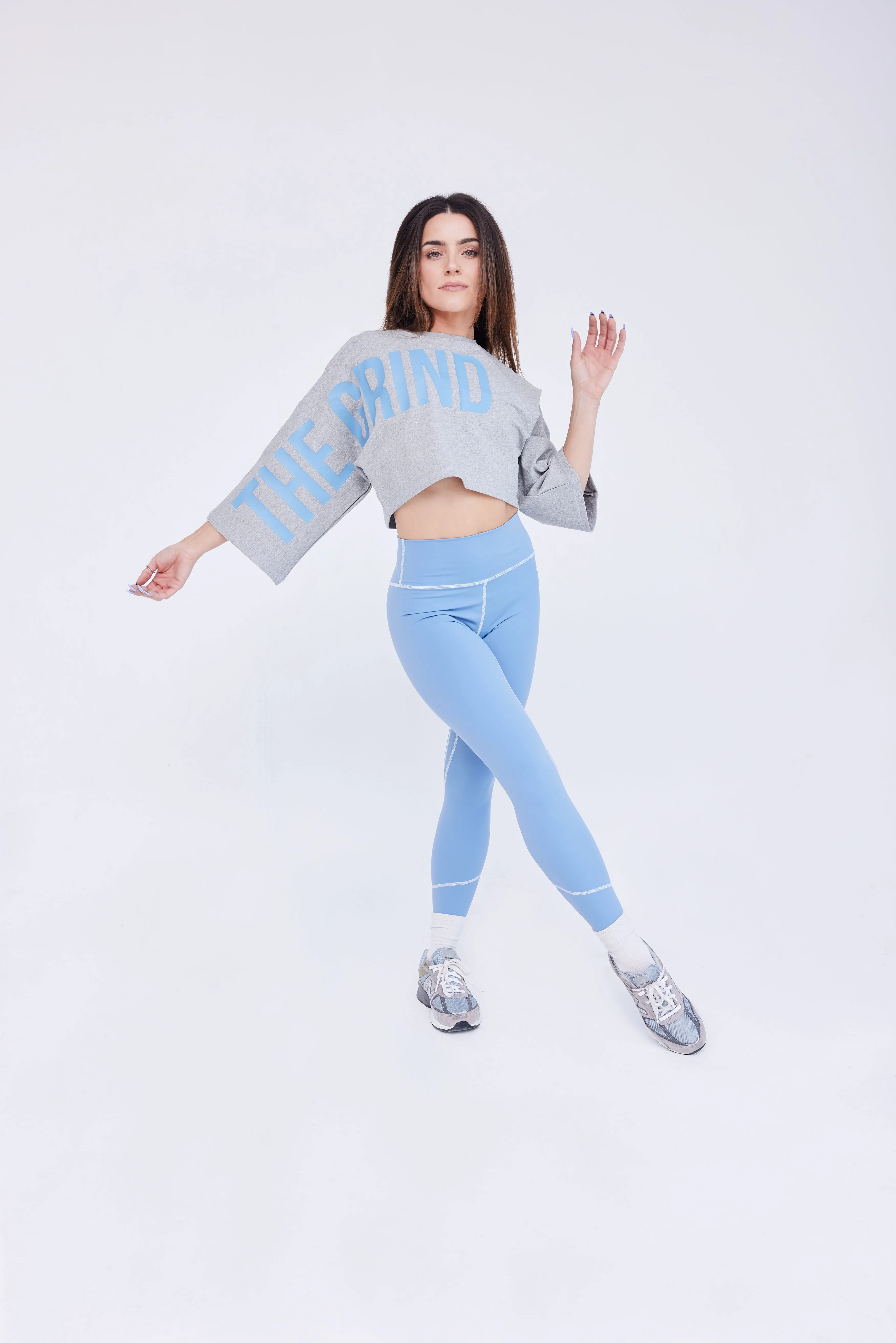 Women's Cropped Terry Cover Up - Heather Gray