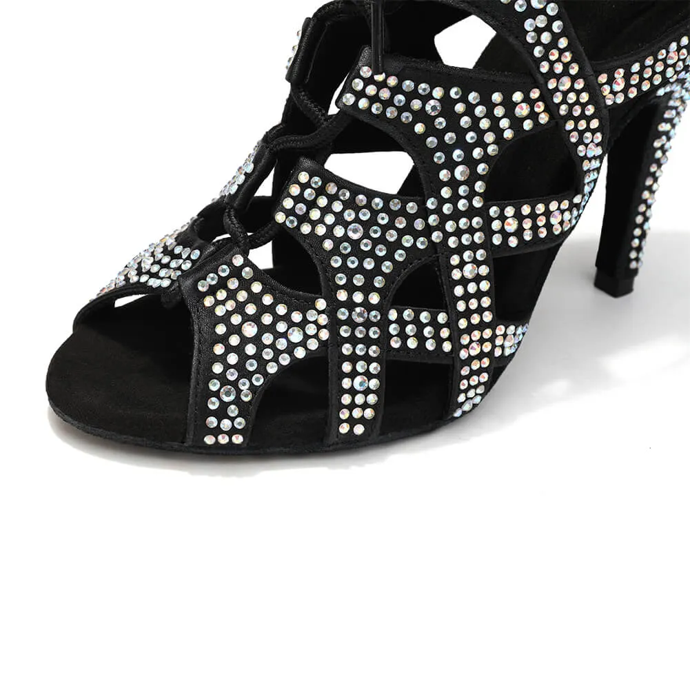 Women's Rhinestones Latin Dance Boots