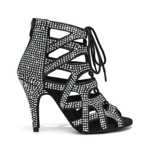 Women's Rhinestones Latin Dance Boots