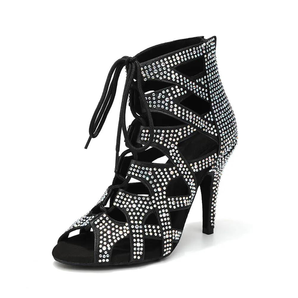 Women's Rhinestones Latin Dance Boots