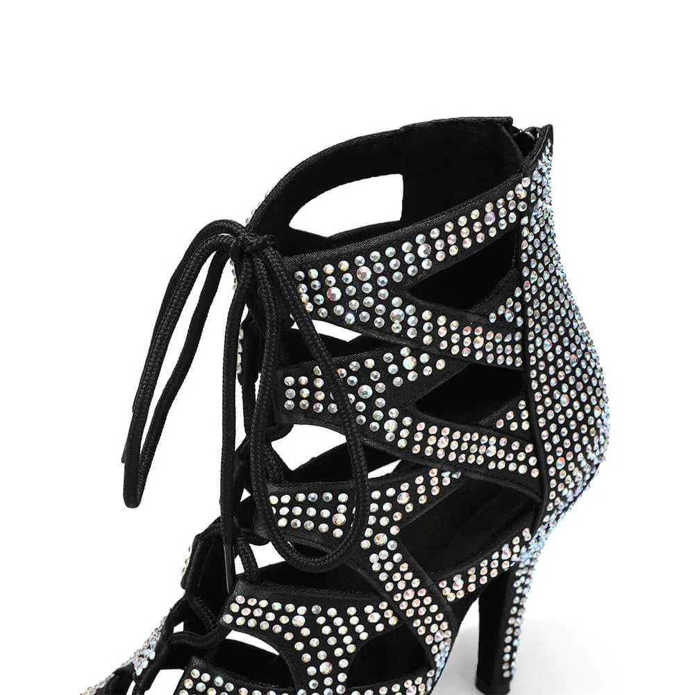 Women's Rhinestones Latin Dance Boots