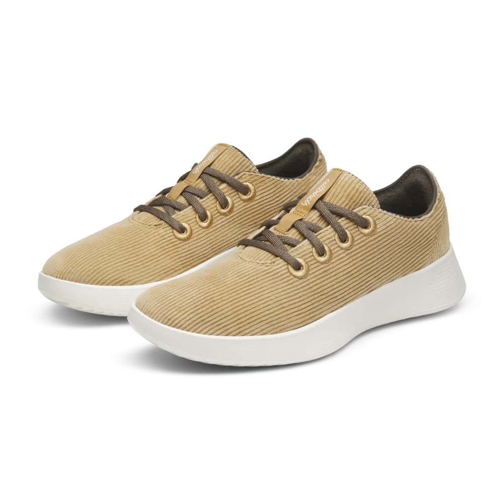 Women's Runner Go - Corduroy - Stony Beige (Natural White Sole)