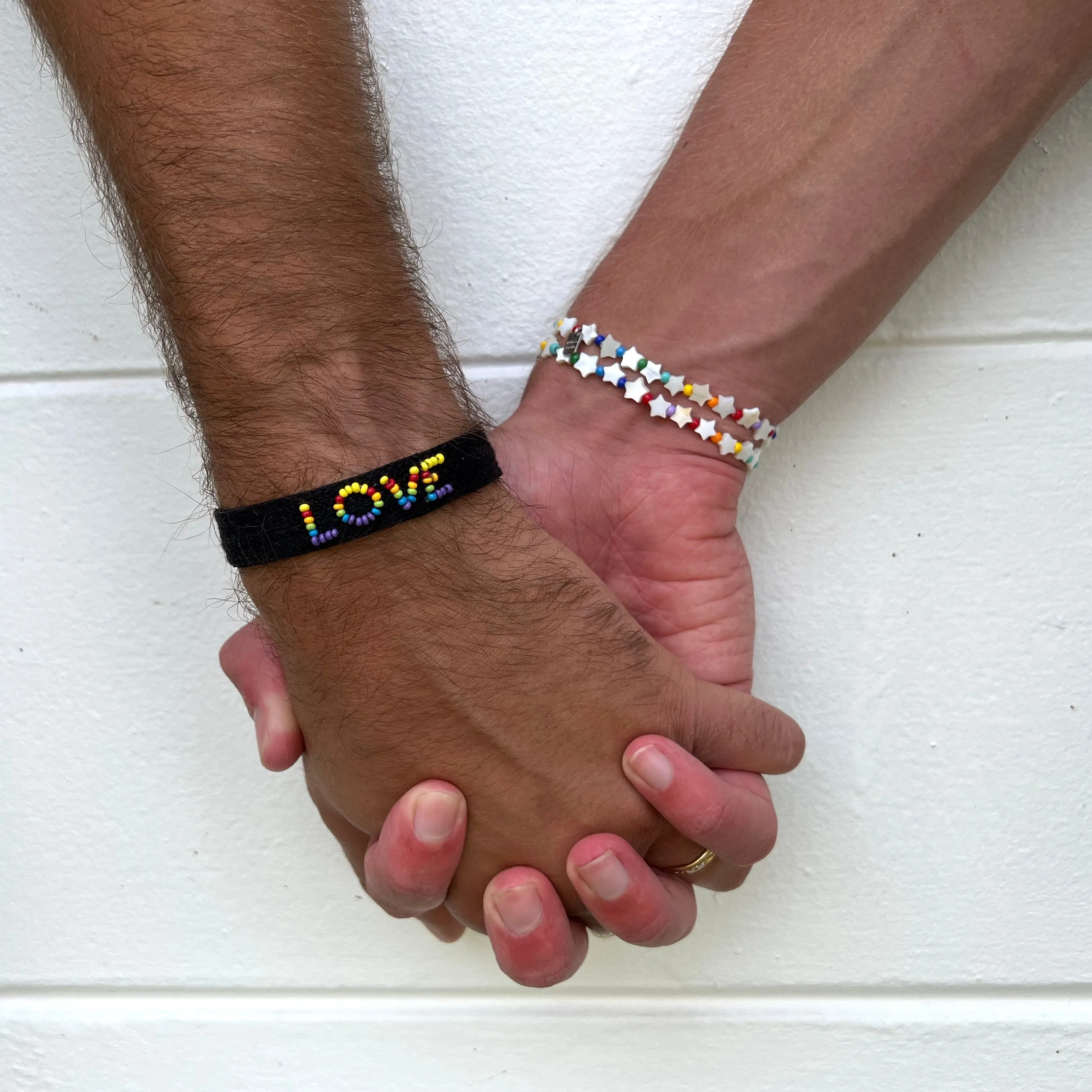 Woven Seed Bead Love Bracelet